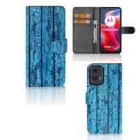 Motorola Moto G24 | G04 | G24 Power | Book Style Case | Wood Blue