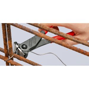 Knipex Voorsnijtang zwart geatramenteerd met kunststof bekleed 200 mm - 6801200