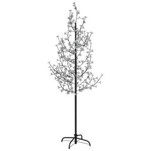 The Living Store LED-boom Kersenbloesem 220 LEDs - 50 x 50 x 220 cm - Warmwit - 8 functies