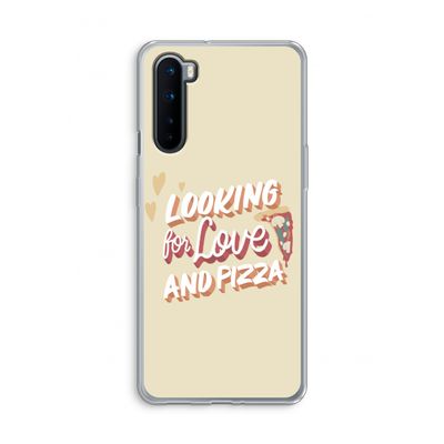 Pizza is the answer: OnePlus Nord Transparant Hoesje