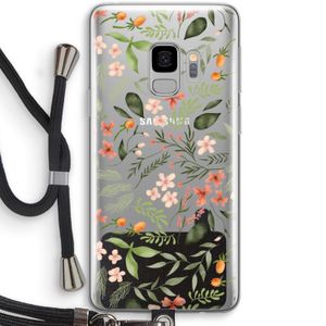 Sweet little flowers: Samsung Galaxy S9 Transparant Hoesje met koord