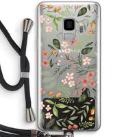 Sweet little flowers: Samsung Galaxy S9 Transparant Hoesje met koord
