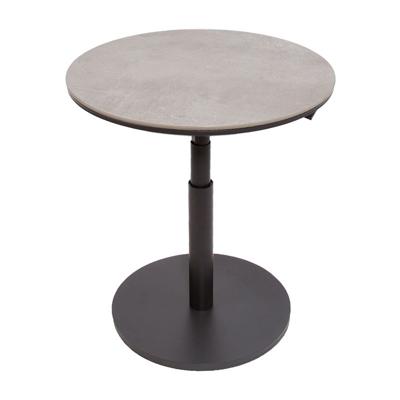 Padroni verstelbare bijzettafel midnight grey keramiek dia. 59 cm - Oosterik home