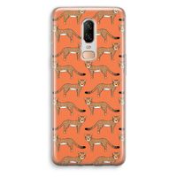 Cheetah: OnePlus 6 Transparant Hoesje