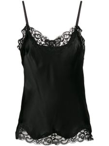 Gold Hawk lace trim cami top - Noir