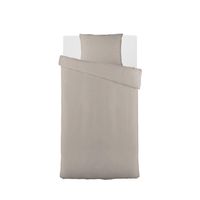 Blokker dekbedovertrek basic - 140x220 cm - taupe