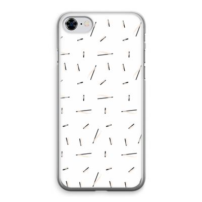 Hipster stripes: iPhone 8 Transparant Hoesje