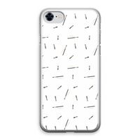 Hipster stripes: iPhone 8 Transparant Hoesje