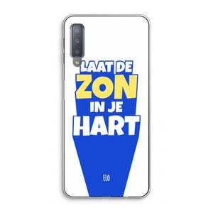 Laat de zon in je hart: Samsung Galaxy A7 (2018) Transparant Hoesje