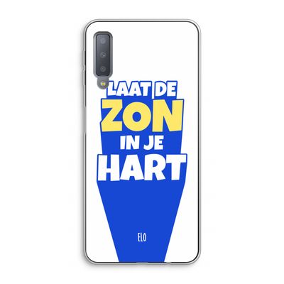 Laat de zon in je hart: Samsung Galaxy A7 (2018) Transparant Hoesje