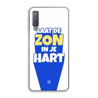 Laat de zon in je hart: Samsung Galaxy A7 (2018) Transparant Hoesje