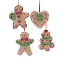 Claydough Gingerbread With Holly 3.5 Inch - Kurt s adler