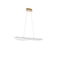 Lyora HanglampAgos goud met kunststof breed - 9054450