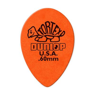 Dunlop Tortex Small Teardrop 0.60mm Plectrum - Per Stuk