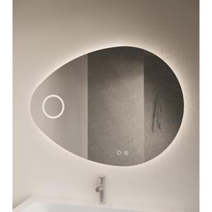 Gliss Design Atlas driehoekige spiegel met verlichting en spiegelverwarming 140 x 105 cm