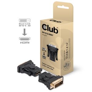 club3D CAA-DMD>HFD3 DVI / HDMI Adapter [1x DVI-stekker 24+1-polig - 1x HDMI-bus] Wit