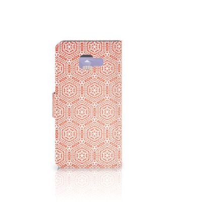 Samsung Galaxy A3 2016 Telefoon Hoesje Pattern Orange Samsung Galaxy A3 2016 Telefoon Hoesje Pattern Orange
