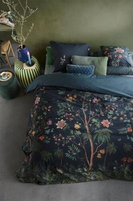 Pip Studio Pip Studio Il Paradiso Dekbedovertrek Donkerblauw 140x200/220 cm