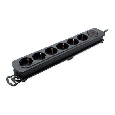 Stopcontactenstrip 6 Tomas met Interruptor TM Electron 250 V