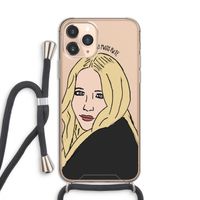 Mary Kate: iPhone 11 Pro Transparant Hoesje met koord