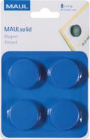 MAUL magneet Solid, 32 mm, trekkracht 800 gr, blister van 4 stuks, blauw