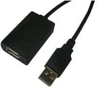 LogiLink USB 2.0 Repeater Cable - 5.0m USB-kabel 5 m USB 1 F USB A (F) - thumbnail
