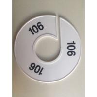 Maatring 11 cm wit/zwart 106