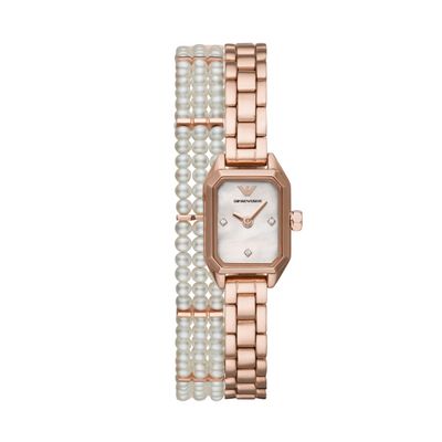 Armani Bandschakels AR11323 - Staal - (2 stuks)
