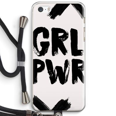Girl Power #2: iPhone 5 / 5S / SE Transparant Hoesje met koord
