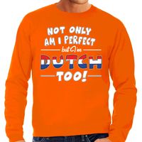 Not only perfect Dutch / Nederland sweater oranje voor heren - thumbnail