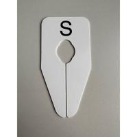 Maataanduider ovaal wit/zwart S