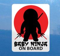 Sticker auto Baby Ninja Sticker auto Baby Ninja
