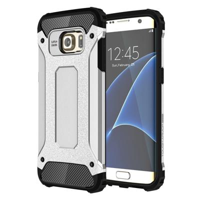 Voor Samsung Galaxy S7 Edge / G935 hard Armor TPU + PC combinatie hoesje (zilver)