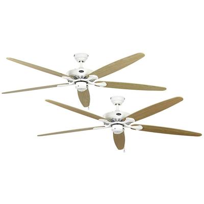 CasaFan CLASSIC ROYAL 180 WE Plafondventilator 61 W (Ø x h) 180 cm x 275 mm Wit-lak