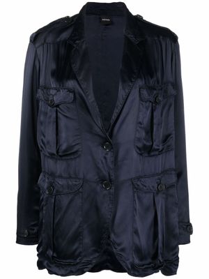 ASPESI blazer à simple boutonnage - Bleu