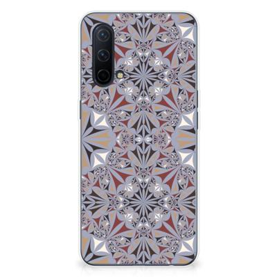 OnePlus Nord CE 5G | TPU | Siliconen hoesje | Flower Tiles