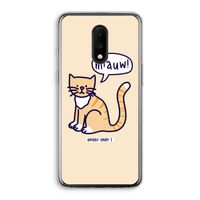 Miauw: OnePlus 7 Transparant Hoesje