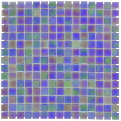 The Mosaic Factory Amsterdam Mozaiek Tegel Vierkant - Licht Grijs Glas Parelmoer Serie 322x322 mm