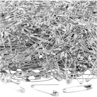 Creativ Company Veiligheidsspelden, l: 22 mm, dikte 0,6 mm, zilver, 500 stuk/ 1 doos