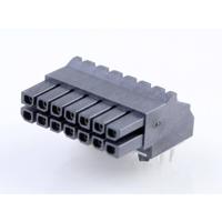 Molex 447641401 Male header, inbouw (standaard) Totaal aantal polen: 14 Inhoud: 1 stuk(s) Tray