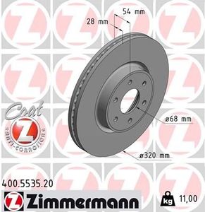 Remschijf COAT Z 400553520