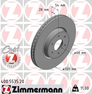 Remschijf COAT Z 400553520