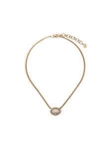 Christian Dior Pre-Owned collier à pendentif ovale
