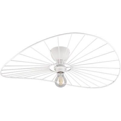 Plafondlamp Chapeau mat wit Excl. 1x E27 7W