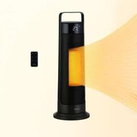 Oscillerende ventilatorkachel - Keramiek - OCEANIC - 2000 W - Afstandsbediening - Zwart