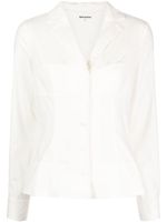 Reformation chemise en coton Macy à coupe strecth - Blanc - thumbnail