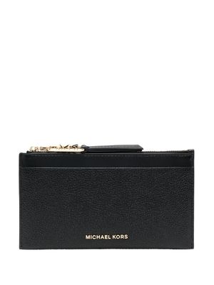 Michael Michael Kors portefeuille en cuir à plaque logo - Noir