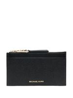 Michael Michael Kors portefeuille en cuir à plaque logo - Noir