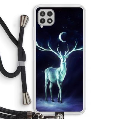 Nightbringer: Samsung Galaxy A22 4G Transparant Hoesje met koord