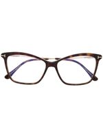 TOM FORD Eyewear lunettes de vue à monture papillon - Marron